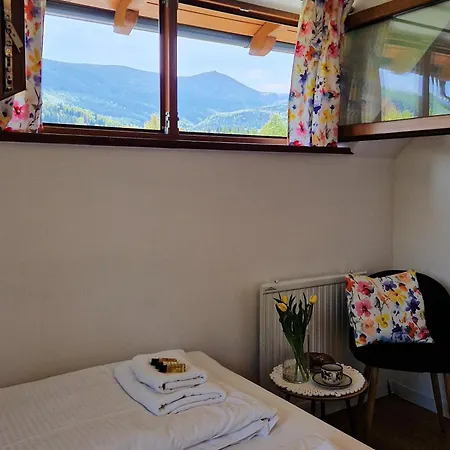 木屋 Widokowo - Z Widokiem Na Sniezke Z Jacuzzi I Sauna